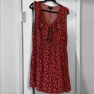Forever 21 Short Red Floral Plus Dress